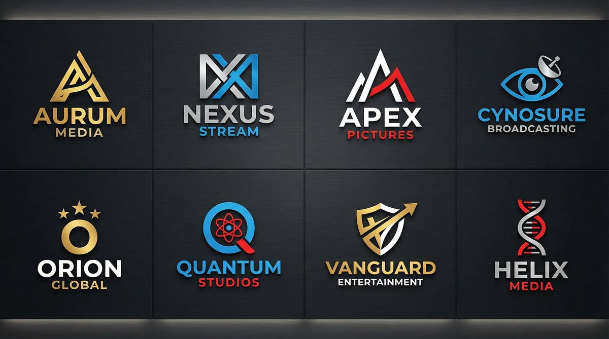 黑丝合作影视品牌Logo墙